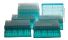 Produktfoto: 768 Filterspitzen 1250 µl, in 8 Racks à 96 St.